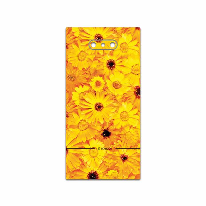 برچسب پوششی ماهوت مدل Yellow-Flower مناسب برای گوشی موبایل ریزر Phone 2 MAHOOT Yellow-Flower Cover Sticker for Razer Phone 2